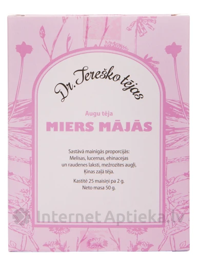 Dr.Tereško augu tēja Miers mājās, 45 g | internetaptieka.lv