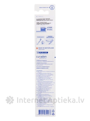 Curaprox orthodontic 5460 hambahari breketite puhastamiseks, 1 tk. | internetaptieka.lv