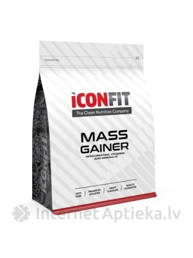 ICONFIT Mass Gainer - šokolaadimaitseline, 1,5 kg | internetaptieka.lv