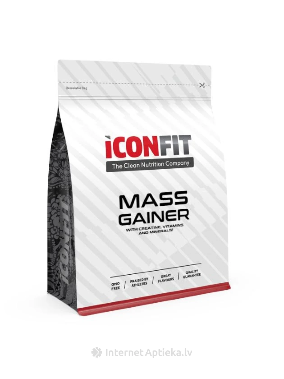 ICONFIT Mass Gainer - šokolaadimaitseline, 1,5 kg | internetaptieka.lv