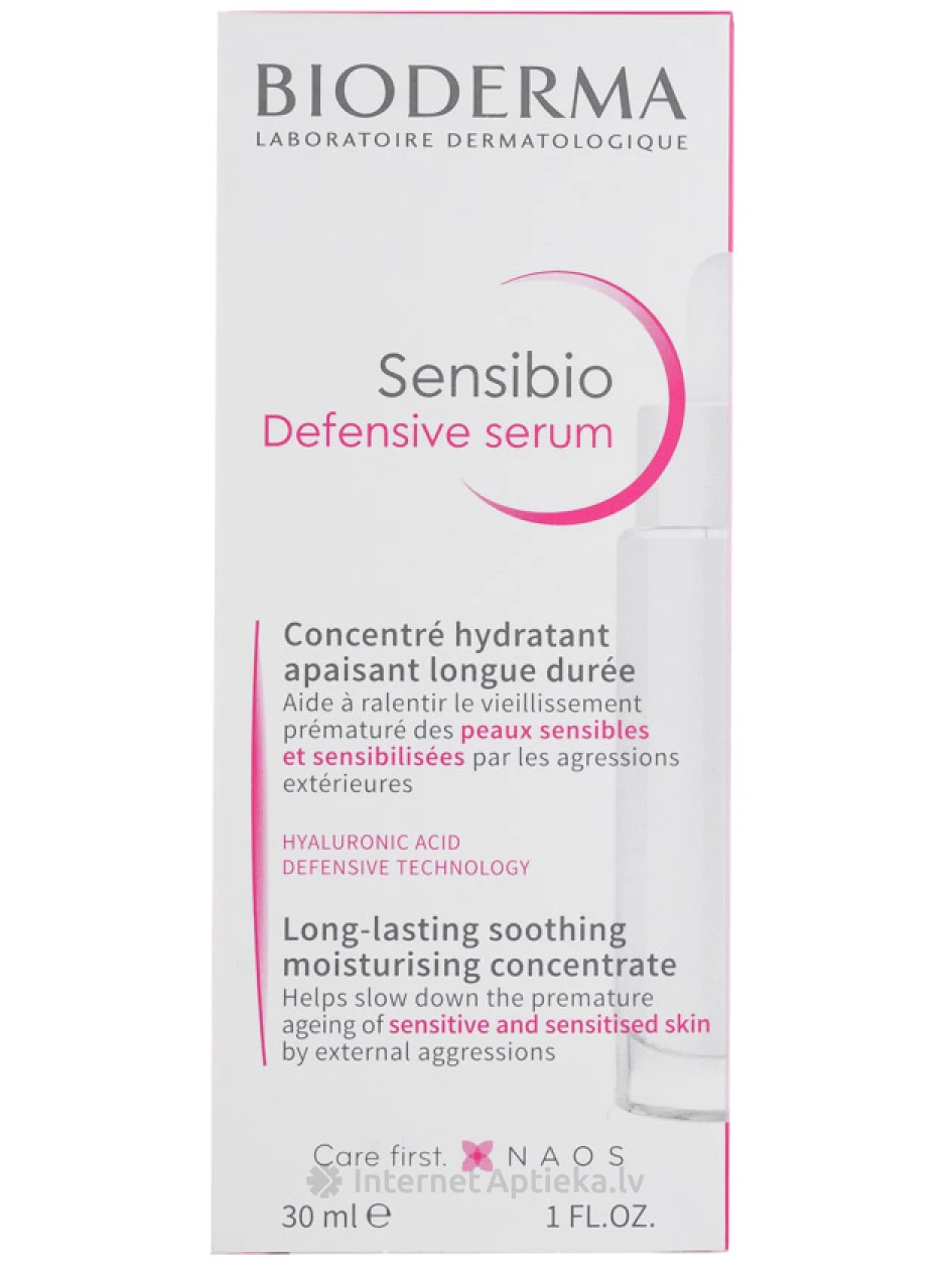 Bioderma Sensibio Defensive сыворотка для чувствительной кожи, 30 мл | internetaptieka.lv