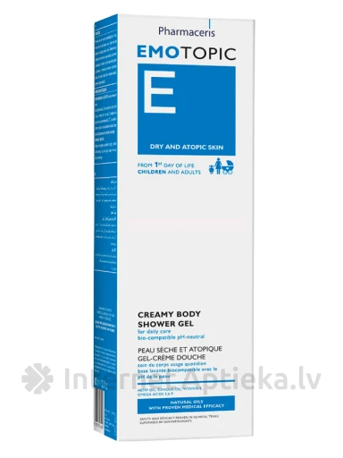 Pharmaceris E EmoTopic крем-гель для душа, 400 мл | internetaptieka.lv