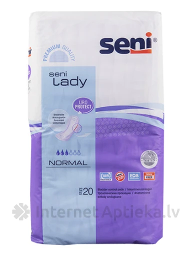 Seni Lady Normal гигиенические прокладки, 20 шт. | internetaptieka.lv