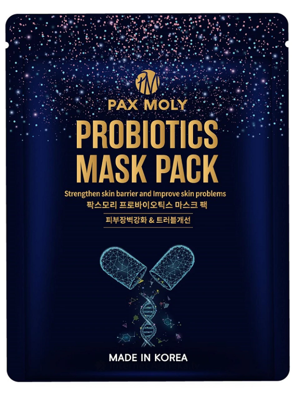 PAX MOLY Маска для лица Probiotics, 25 мл | internetaptieka.lv