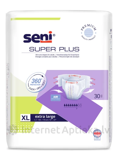 Seni Super Plus XL autiņbiksītes, 30 gb. | internetaptieka.lv