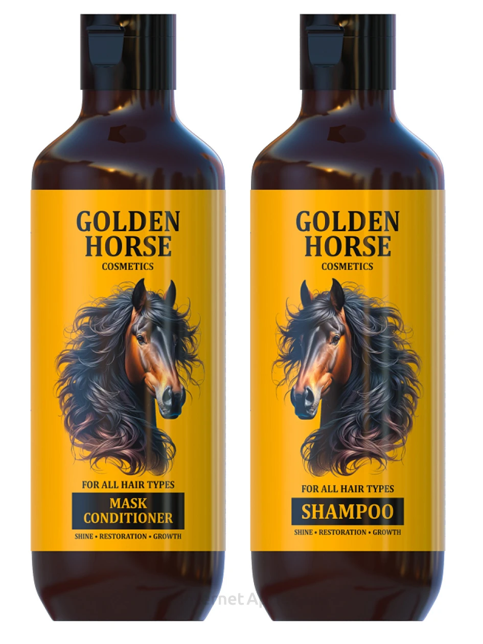 Комплект для волос Golden Horse (шампунь для волос + для волос кондиционер), 2 *400 мл | internetaptieka.lv