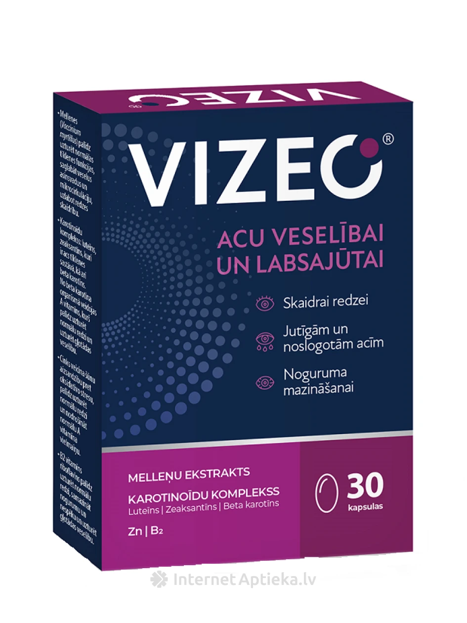 VIZEO®, 30 капсул | internetaptieka.lv