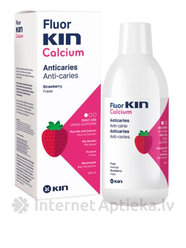 KIN FLUOR CALCIUM suu loputusvahend, 500 ml | internetaptieka.lv