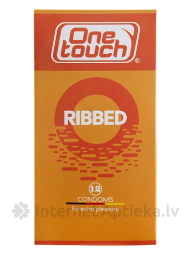 One Touch Ribbed (rievoti) prezervatīvi, 12 gb. | internetaptieka.lv