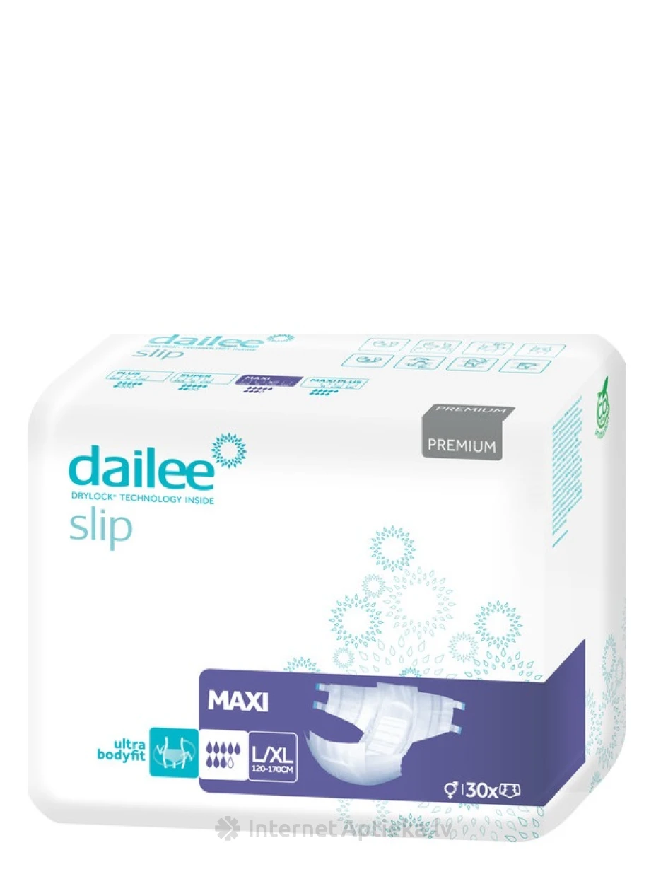 Dailee Slip Premium Maxi L/XL подгузники, 30 шт. | internetaptieka.lv