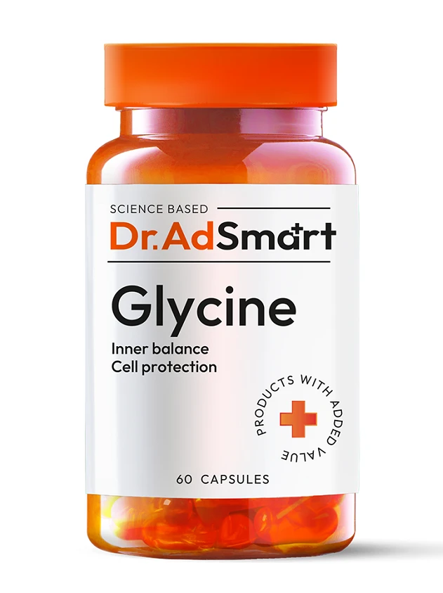 Dr.AD Smart Glycine kapsulas, 60 gab.
