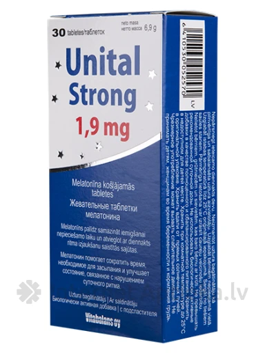 Unital Strong 1.9 mg, 30 tabletes | internetaptieka.lv