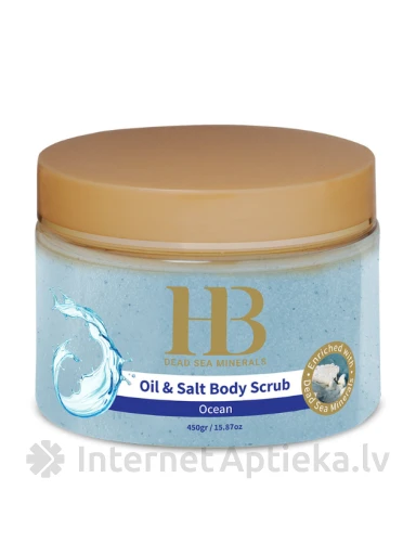 H&B Скраб для тела с маслом и солью "Океан", 450 г | internetaptieka.lv
