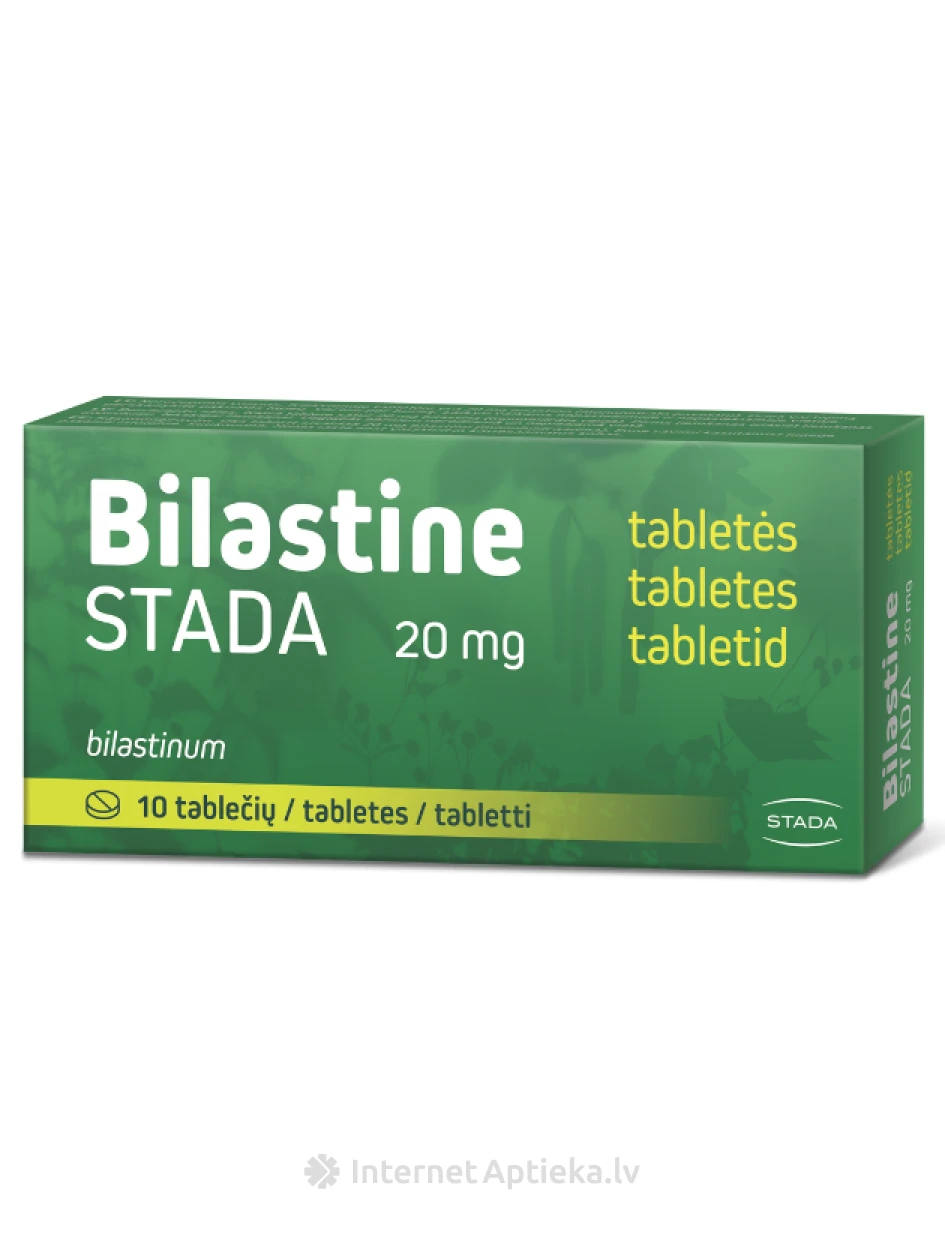 Bilastine Stada 20 mg allergiavastased tabletid, 10 tk | internetaptieka.lv