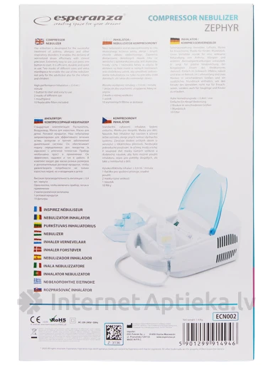 Ингалятор Esperanza ECN002, 1 шт. | internetaptieka.lv
