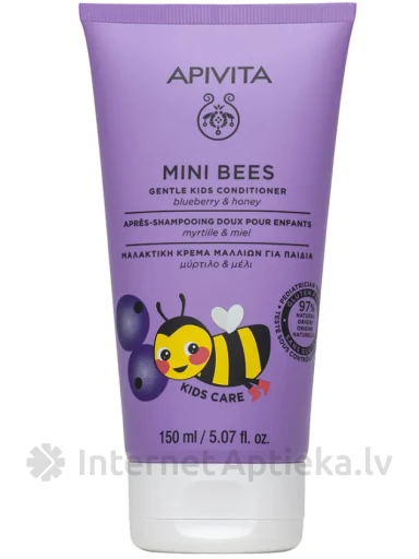 APIVITA MINI BEES Švelnus vaikų plaukų kondicionierius, 150 ml | internetaptieka.lv