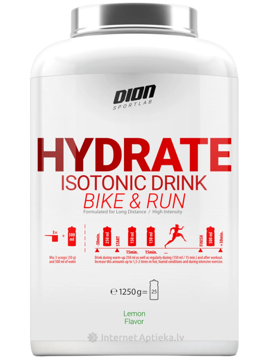 Dion Sportlab Hydrate bike-n-run со вкусом ягод, 1250 г | internetaptieka.lv