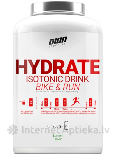 Dion Sportlab Hydrate bike-n-run со вкусом ягод, 1250 г | internetaptieka.lv