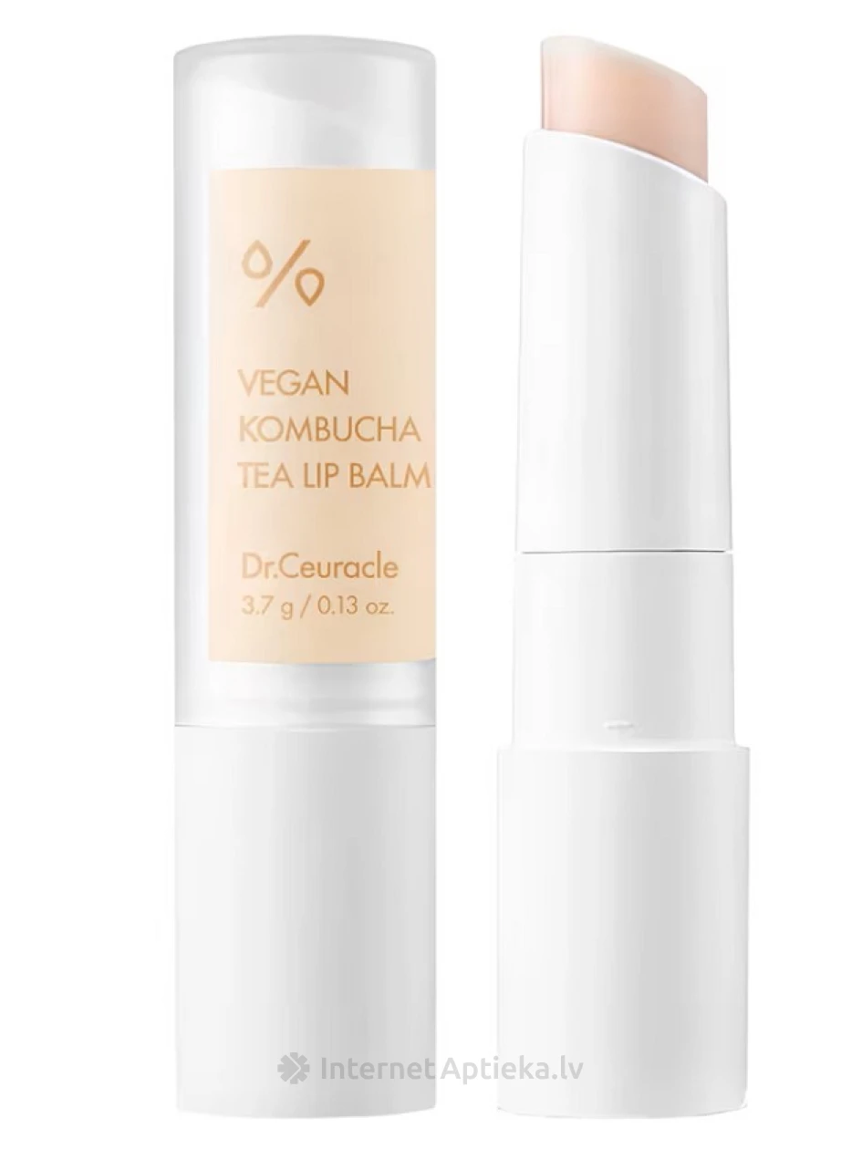 Dr. Ceuracle Vegan Kombucha Tea Бальзам для губ, 3.7 г | internetaptieka.lv