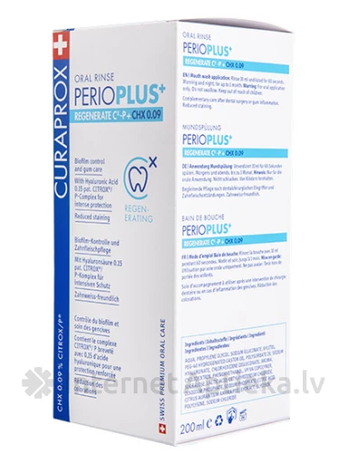 Curaprox Perio Plus+ taastav suuvesi, 200 ml | internetaptieka.lv