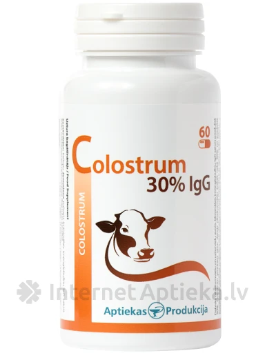 Colostrum 30% IgG, 60 капсул | internetaptieka.lv
