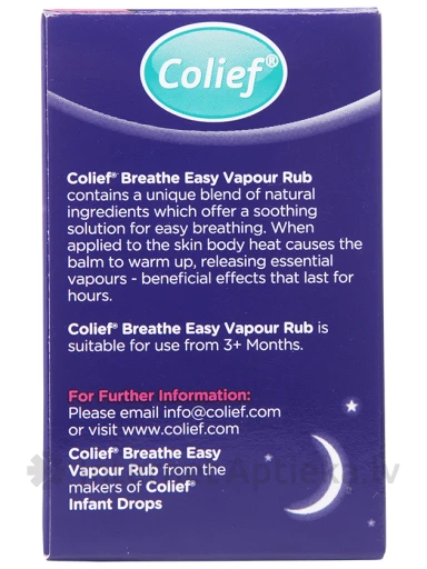 Colief breathe easy Vapour rub balzams, 30 g | internetaptieka.lv