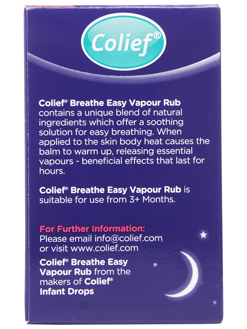Colief breathe easy Vapour rub balzams, 30 g | internetaptieka.lv