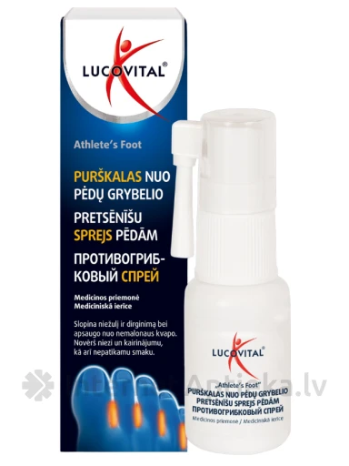 Lucovital pretsēnīšu sprejs pēdām, 25 ml | internetaptieka.lv