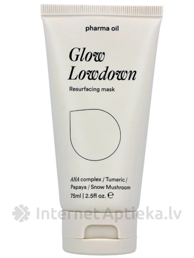 Pharma Oil AHA Glow lowdown näomask, 75 ml | internetaptieka.lv