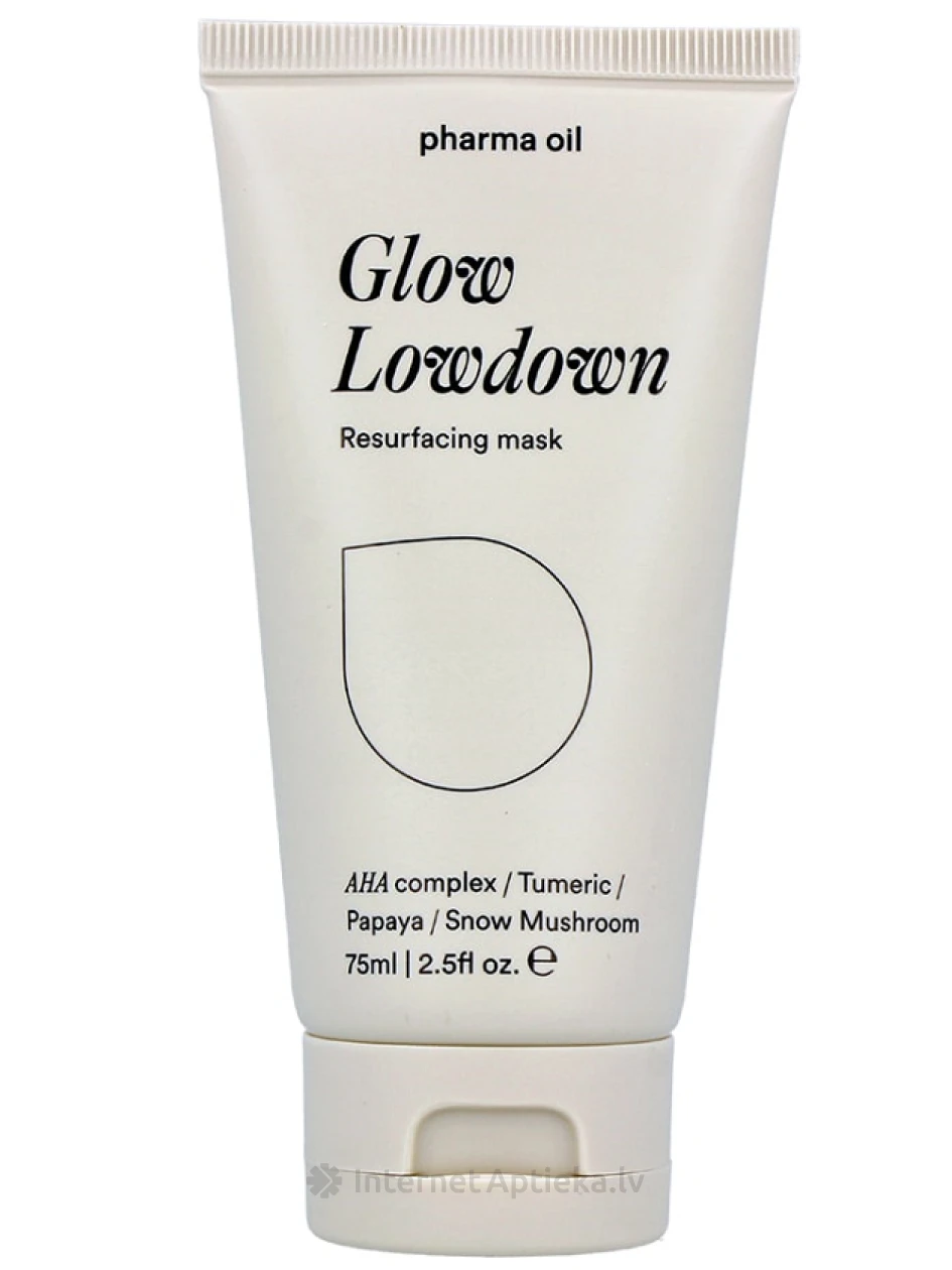 Pharma Oil AHA Glow lowdown sejas maska, 75 ml | internetaptieka.lv