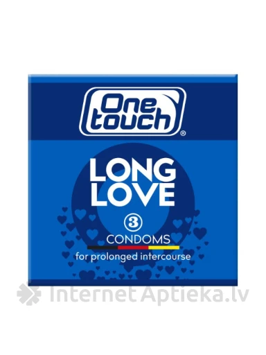 One Touch презервативы Long love, 3 шт. | internetaptieka.lv