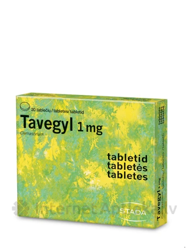 Tavegyl 1 mg, 20 tabletes | internetaptieka.lv