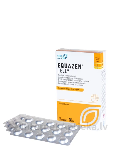 Equazen Jelly с фруктовым вкусом, 60 жевательные таблетки | internetaptieka.lv