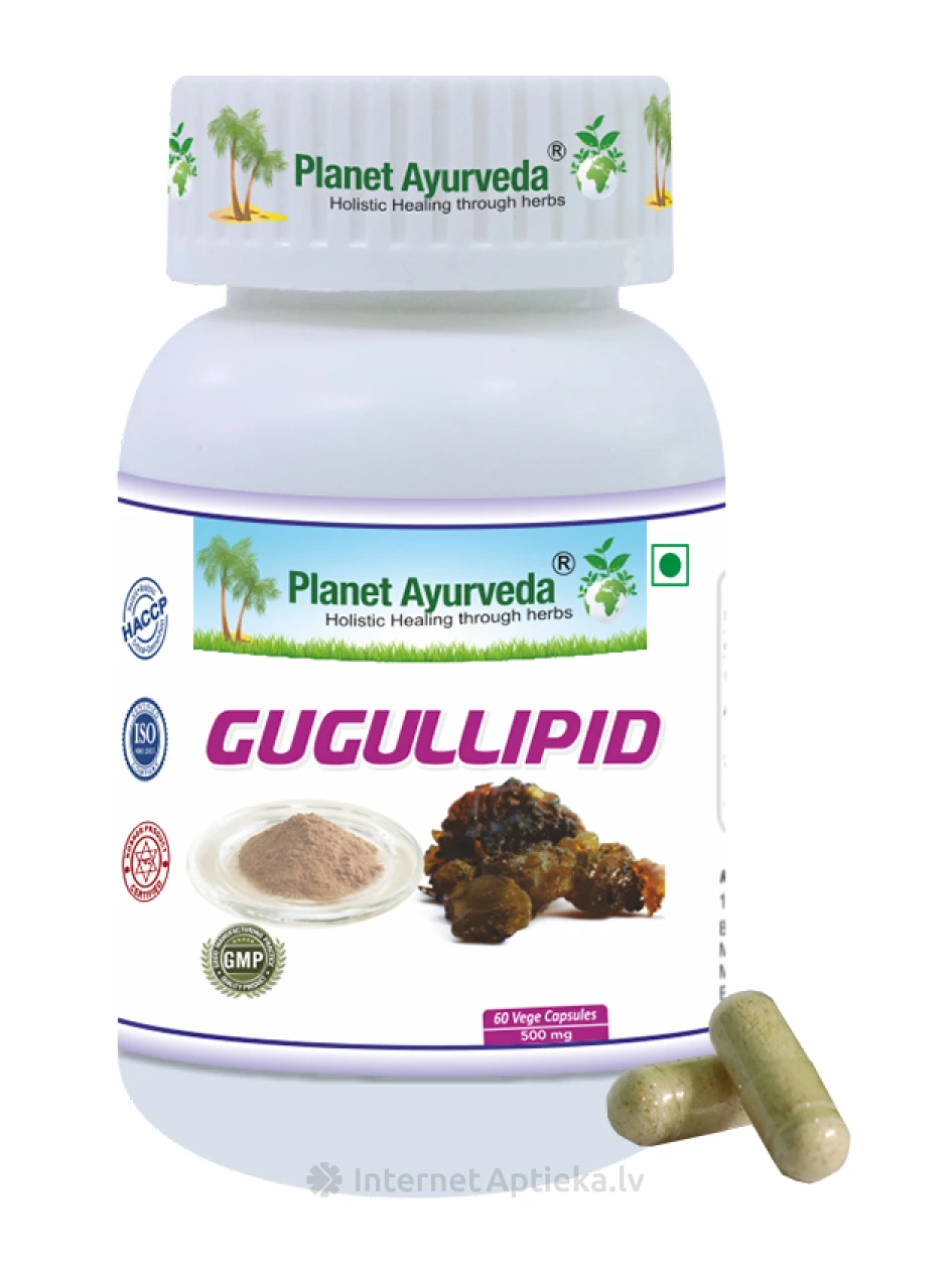 Planet Ayurveda® Gugullipidi kapslid Organic, 60 tk. | internetaptieka.lv