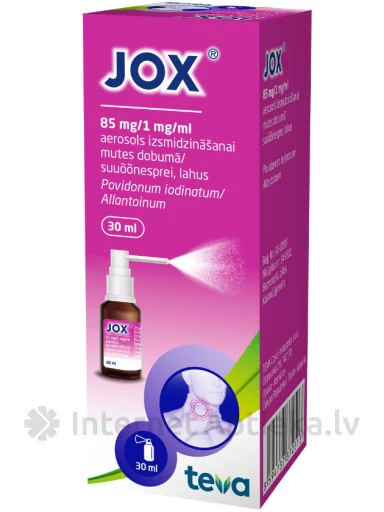 Jox Аэрозоль для полости рта, 30 мл | internetaptieka.lv
