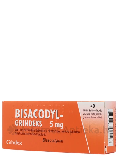 Bisacodyl Grindeks (Bisakodils), 40 tabletes | internetaptieka.lv