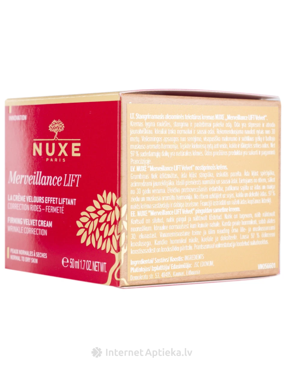 NUXE Velvet pinguldav kreem, 50 ml | internetaptieka.lv