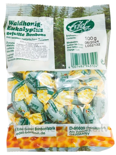 EDEL Eukalüpti karamellid metsameega, 100 g | internetaptieka.lv