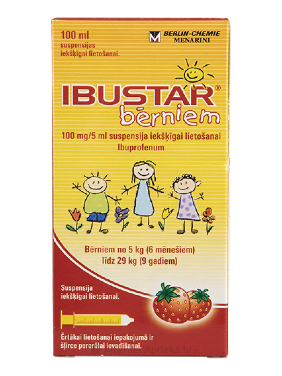Ibustar suspensioon lastele 100mg/5ml, 100 ml | internetaptieka.lv