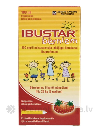 Ibustar suspensioon lastele 100mg/5ml, 100 ml | internetaptieka.lv
