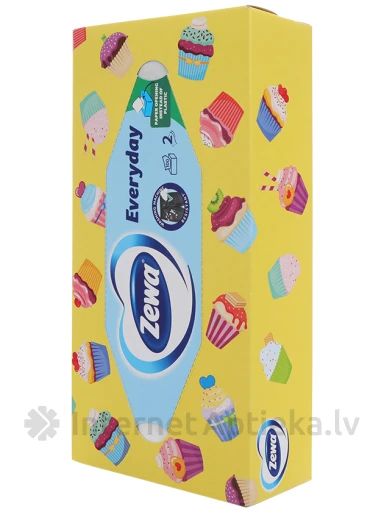 Zewa Flower Косметические салфетки в коробке, 100 шт. | internetaptieka.lv