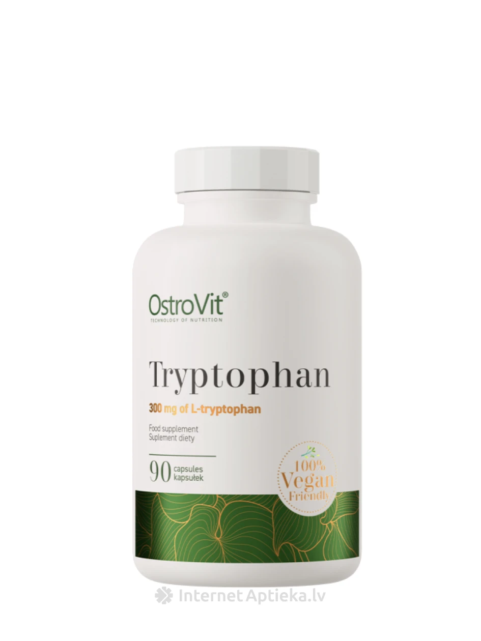 OstroVit Tryptophan VEGE kapsulas, 90 gb. | internetaptieka.lv