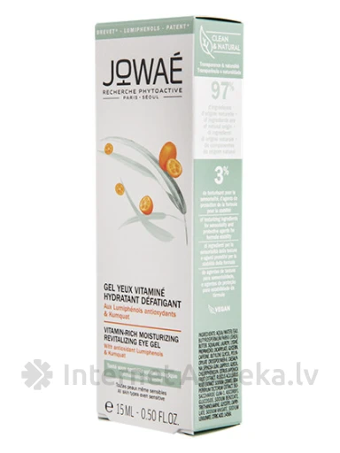 Jowae Vitamin Rich Mitrinoša acu želeja, 15 ml | internetaptieka.lv