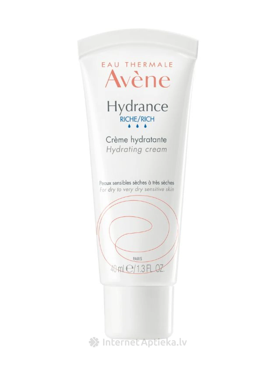 Avene Hydrance rich mitrinošs krēms, 40 ml | internetaptieka.lv
