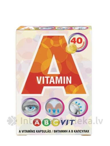 A-VITAMIIN ABCvit, 40 kapslit | internetaptieka.lv