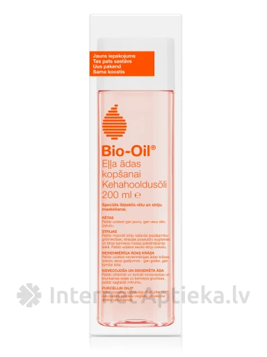 Bio-Oil средство по уходу за кожей - от растяжек и рубцов, 200 мл | internetaptieka.lv