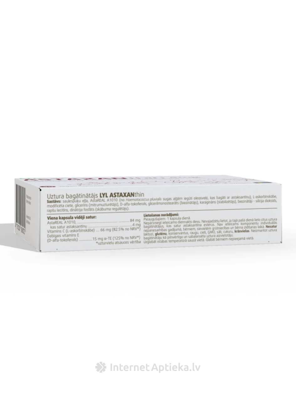 LYL ASTAXANThin, 30 kapslit | internetaptieka.lv