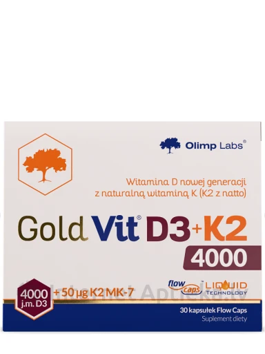 Olimp Labs Gold-Vit D3+K2, 30 kapsulas | internetaptieka.lv
