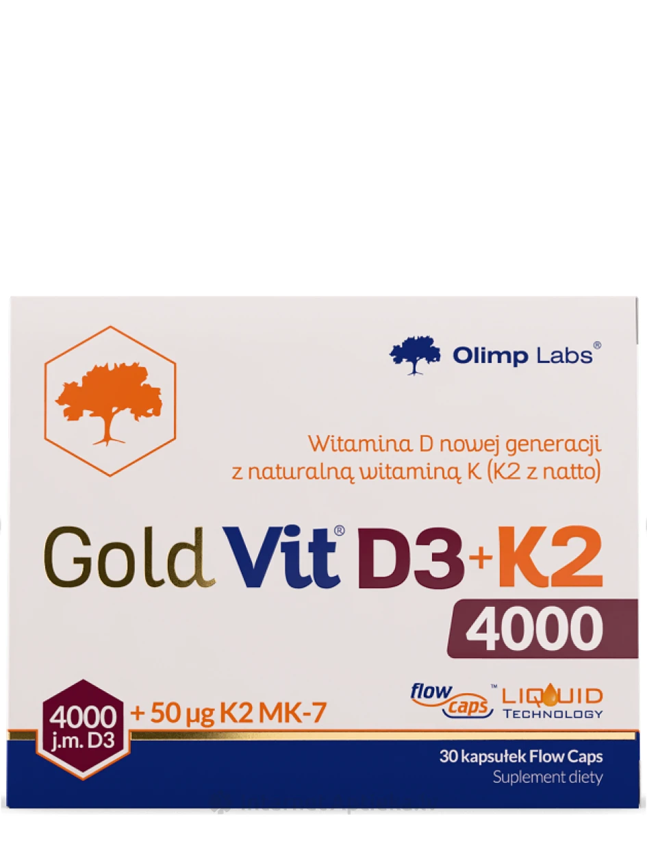 Olimp Labs Gold-Vit D3+K2, 30 kapslit | internetaptieka.lv