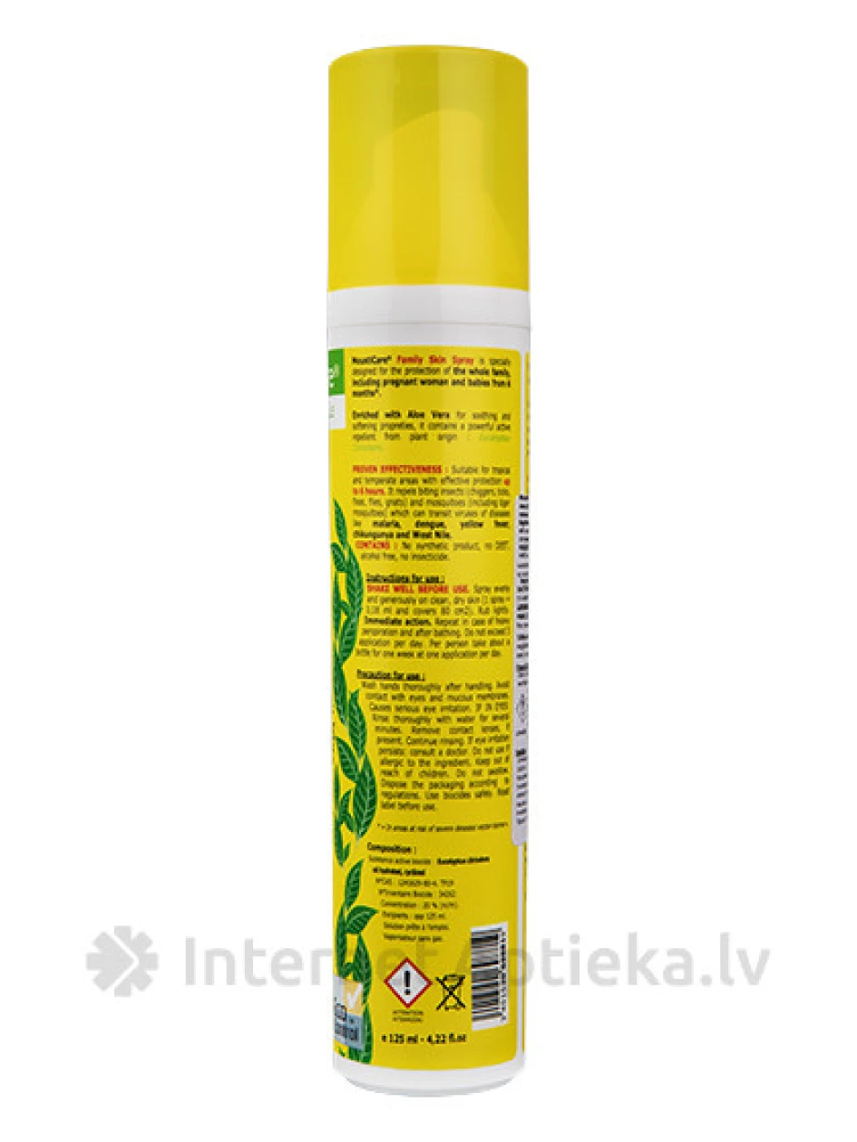 Mousticare Anti-Tick pihusti nahale perele kuni 6 tundi, 125 ml | internetaptieka.lv